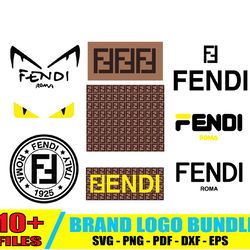 fendi logo bundle svg, fendi logo svg, luxury brand logo svg