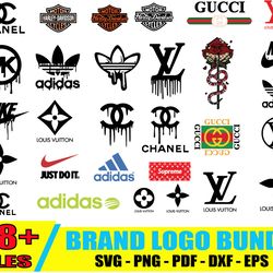 dripping logo bundle svg, logo svg, fashion logo svg, famous brand logo svg