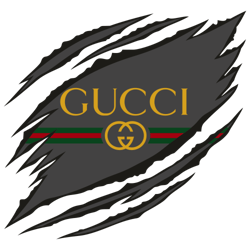 ripped gucci colour logo svg , ripped logo svg, fashion logo svg, famous brand logo svg