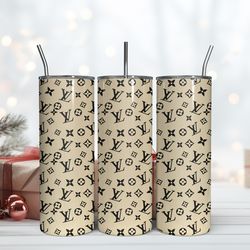 lv 20oz tumbler wrap, fashion 20oz wraps tumbler, famous brand logo wrap design