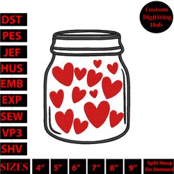 valentine's day creations embroidery design, machine embroidery designs hs3652