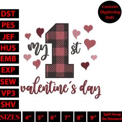 valentine's day creations embroidery design, machine embroidery designs hs3654