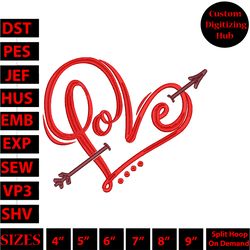 valentine's day creations embroidery design, machine embroidery designs hs3660