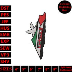 free palestine embroidery design - stitching for justice and solidarity hs3792