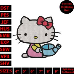 hello kitty embroidery design, hello kitty embroidery, embroidery file, anime embroidery, digital download, hs2828