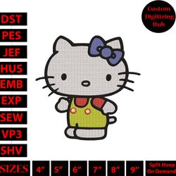 hello kitty embroidery design, hello kitty embroidery, embroidery file, anime embroidery, digital download, hs2829