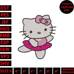 hello kitty embroidery design, hello kitty embroidery, embroidery file, anime embroidery, digital download, hs2932