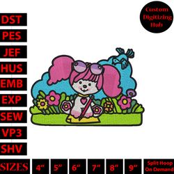 poochie design embroidery design, poochie embroidery, embroidery file, anime embroidery, digital download, hs3760