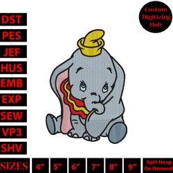 dumbo design embroidery design, dumbo embroidery, embroidery file, brand embroidery, digital download, hs3755