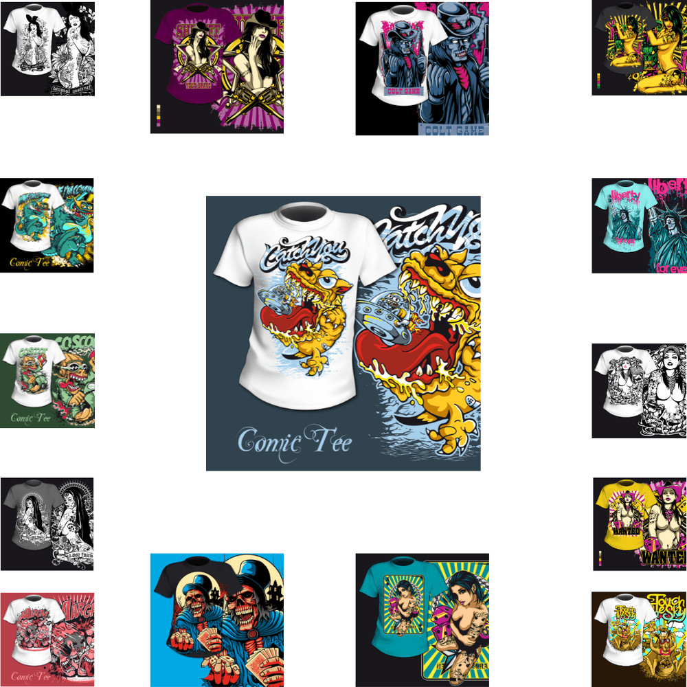 Latest Streetwear TShirt Design Bundle Urban PNG EPS Graphics Hypebeast Tees Commercial Use 13