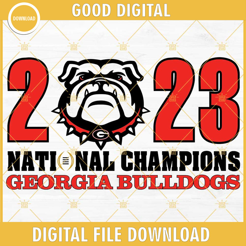 2023 Georgia Bulldogs National Champions SVG, Georgia Bulldogs SVG, Bulldogs Football SVG.jpg