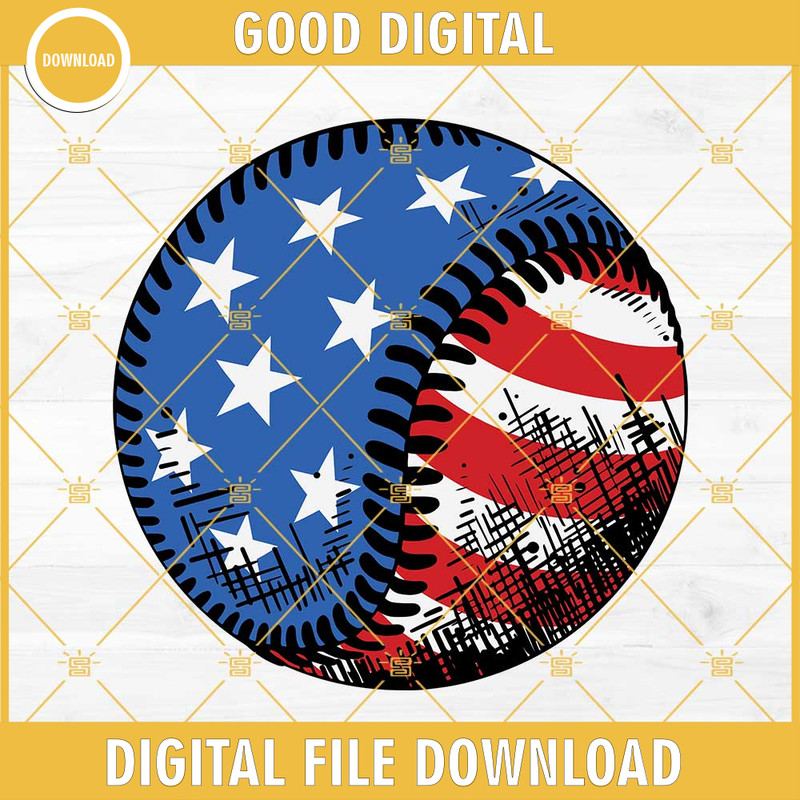 Baseball American Flag SVG, 4th Of July Baseball Patriotic SVG, Distressed USA Baseball Flag SVG.jpg