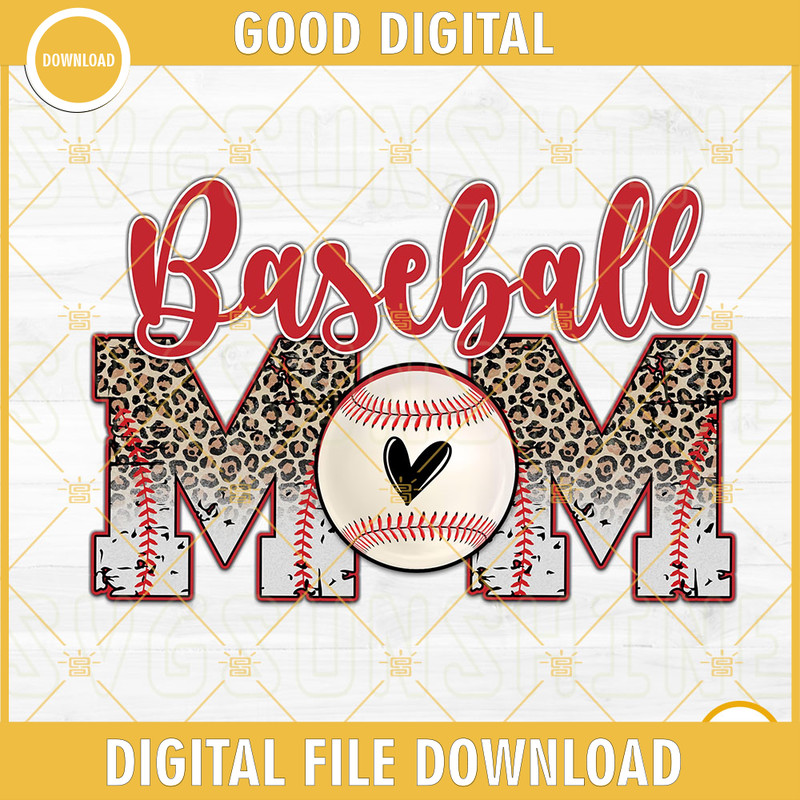 Baseball Mom PNG, Leopard PNG, Sports Mom PNG, Mothers Day PNG, Family Baseball PNG, Baseball Lover PNG Sublimation.jpg