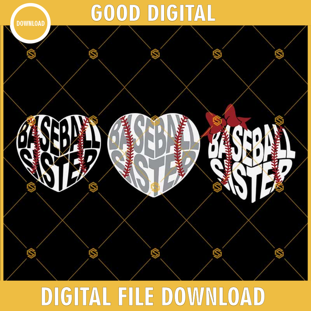 Baseball Sister Heart Svg Bundle, Baseball Sister Svg Dxf Eps Png Cut Files Clipart Cricut Silhouette.jpg