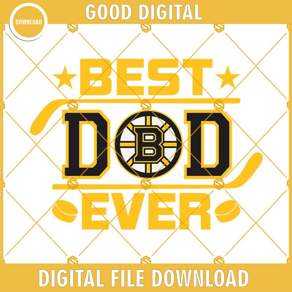 Best Bruins Dad Ever SVG Svg, Boston Bruins Svg, Best Dad Ever SVG.jpg