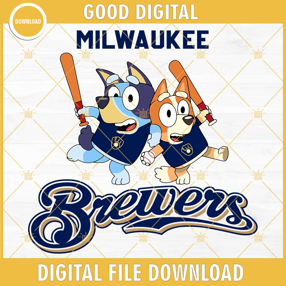 Bluey Milwaukee Brewers Baseball SVG PNG DXF EPS.jpg