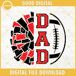 cheer dad svg, pom pom dad svg, cheerleader svg
