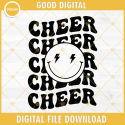 cheer svg, cheerleading svg, cheerleader svg, smiley face svg