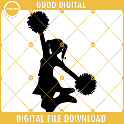 cheerleader svg, dance svg, cheerleader cut files clipart cricut silhouette