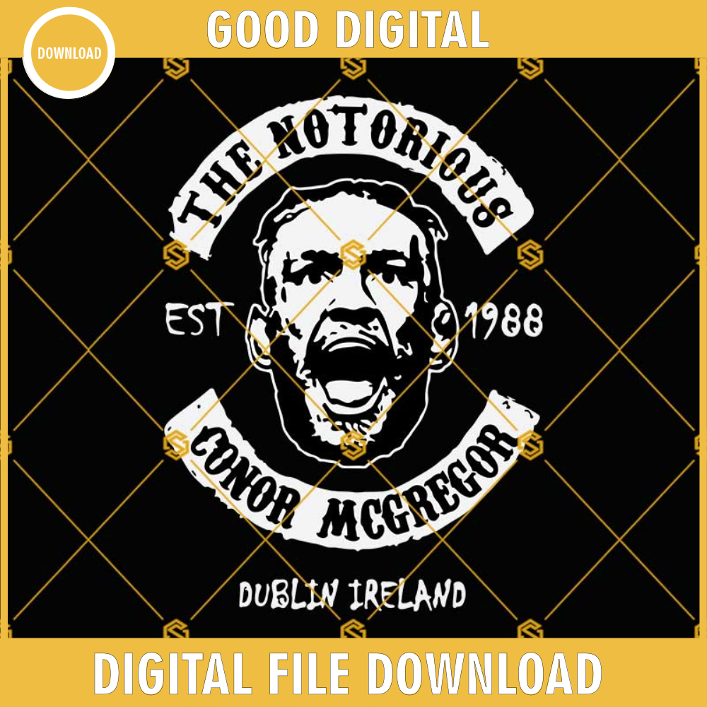 Conor Mcgregor SVG, The Notorious Conor Mcgregor SVG PNG DXF EPS.jpg