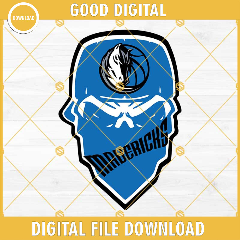 DALLAS MAVERICKS SKULL SVG, Basketball SVG, Dallas Mavericks SVG.jpg