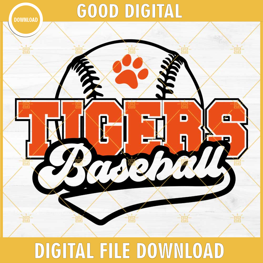 Detroit Tigers Baseball SVG, Tigers Baseball Logo SVG PNG DXF EPS Cut Files.jpg