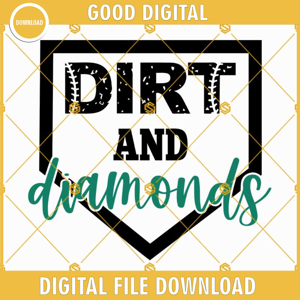 Dirt and Diamonds SVG, Baseball Girl SVG, Ball Diamond SVG, Baseball SVG.jpg
