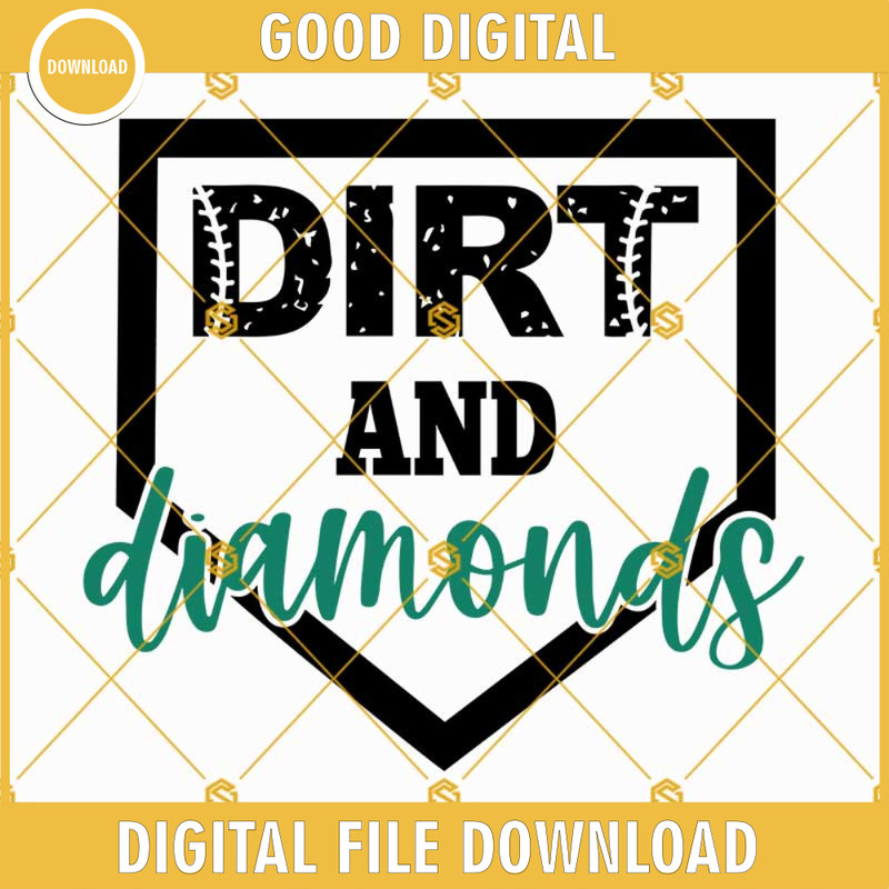 Dirt and Diamonds SVG, Baseball Girl SVG, Ball Diamond SVG, Baseball SVG.jpg