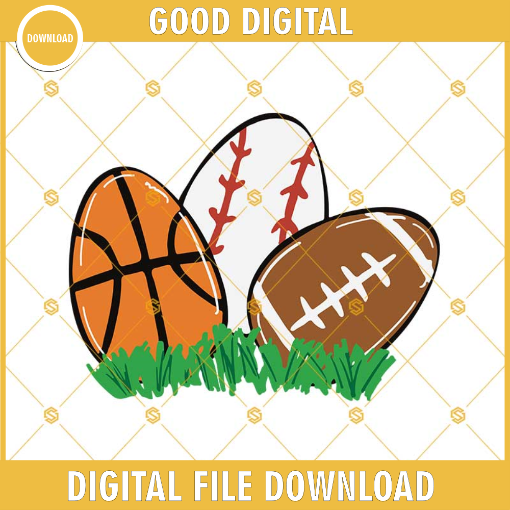 Easter Svg, Sport Easter Egg Svg, Basketball Egg Svg, Baseball Egg Svg, Football Egg Svg, Easter Egg Svg Dxf Eps Png Cut Files Clipart Cricut Silhouette.jpg