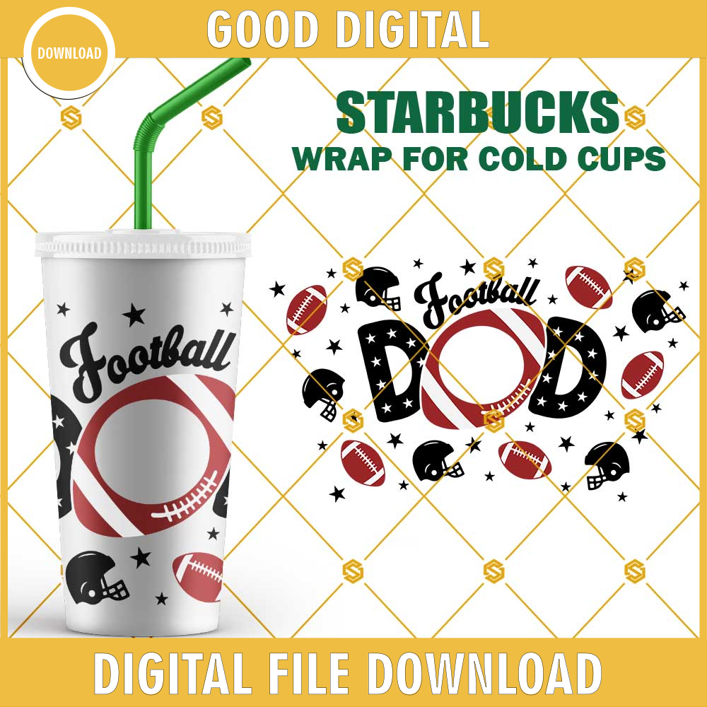 Football Dad Starbucks Cup SVG, Full Wrap Starbucks Dad SVG, Starbucks Football Dad Life SVG.jpg