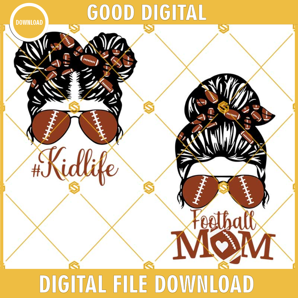 Football Messy Bun Svg, Football Mom Svg, Football Kid Svg.jpg