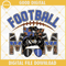 Football Mom Black And Light Blue SVG, Football Leopard Mom SVG, Messy Bun SVG, Football Mom SVG.jpg