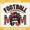 Football Mom Black And Red SVG, Leopard Print Football Mom SVG, Messy Bun Football Mom SVG.jpg