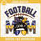 Football Mom Blue And Yellow Gold SVG, Leopard Print Football Mom SVG PNG DXF EPS Instant Download.png