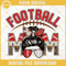 Football Mom Red And White Silver SVG, Football Leopard Mom SVG, Football Mom Messy Bun SVG.jpg
