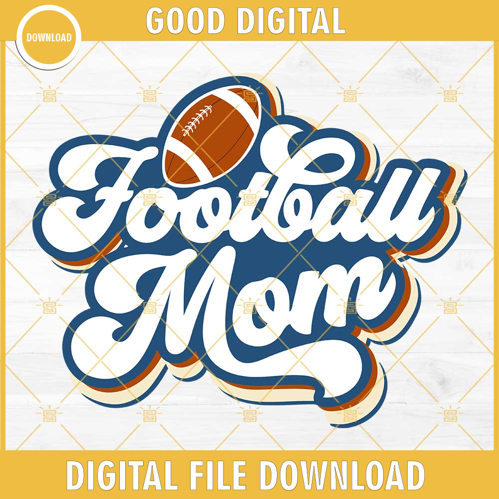 Football Mom SVG DXF EPS PNG Designs Silhouette Vector Clipart.jpg