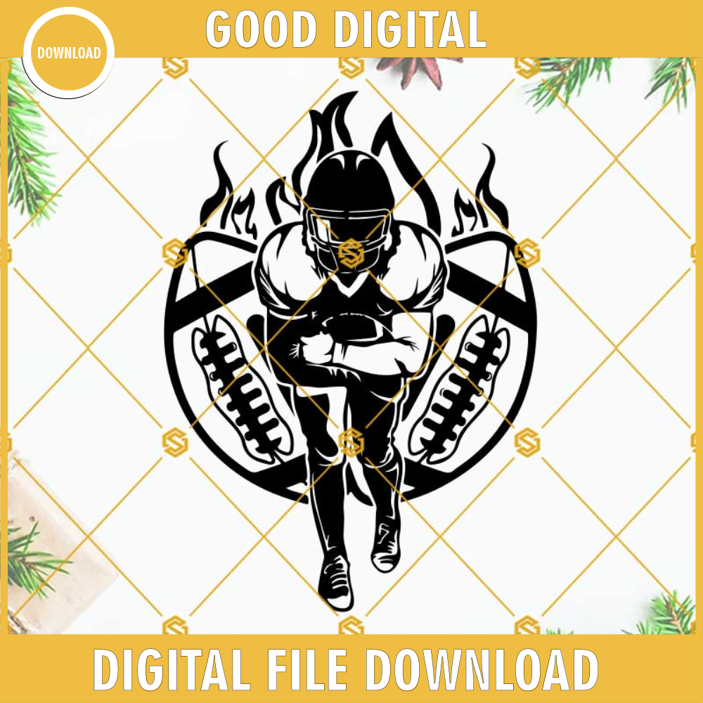 Football Player SVG, Football Player PNG, Football Cutfile, Football Digital Download, Football Shirt SVG.jpg