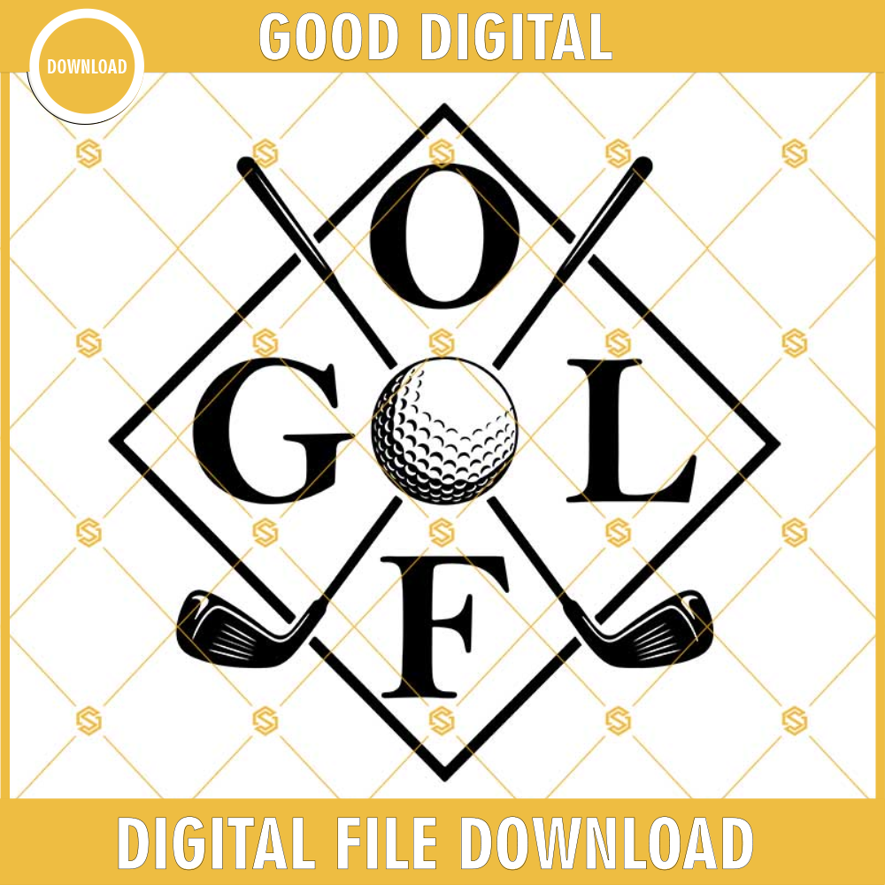 Golf Svg, Golf Artistic Design File, Golf Ball Svg, Golf Printing File Eps Dxf Png Svg Cricut, Silhouette.jpg