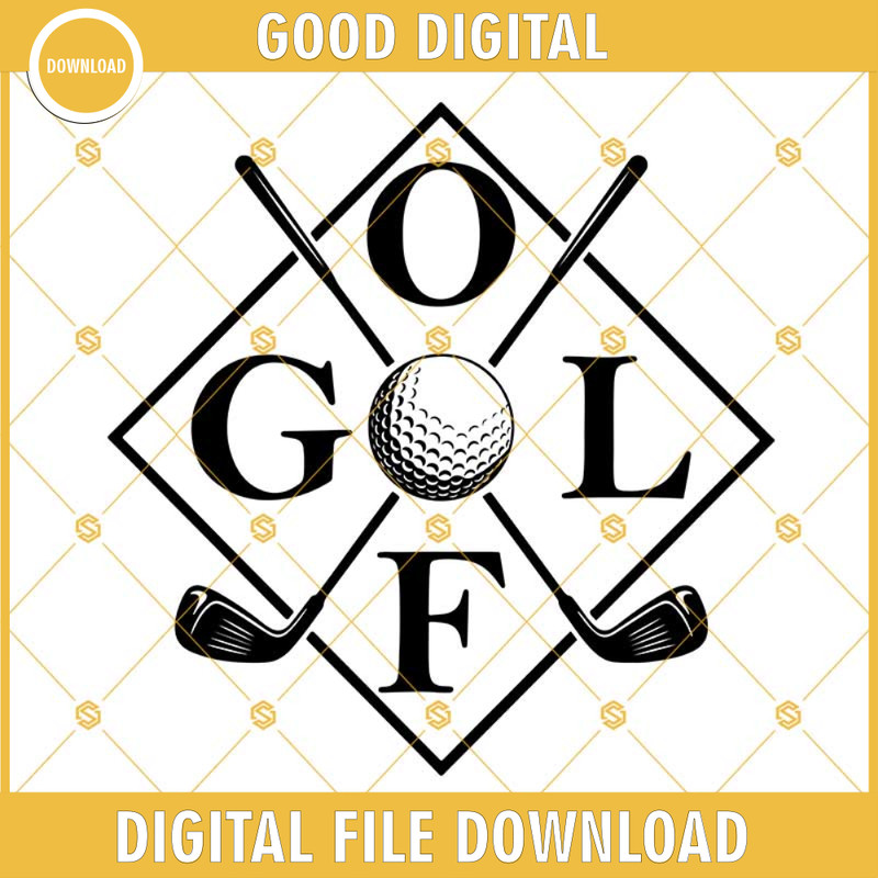 Golf Svg, Golf Artistic Design File, Golf Ball Svg, Golf Printing File Eps Dxf Png Svg Cricut, Silhouette.jpg