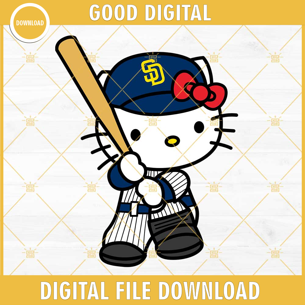 Hello Kitty San Diego Padres SVG, Kitty Padres SVG PNG DXF EPS.jpg