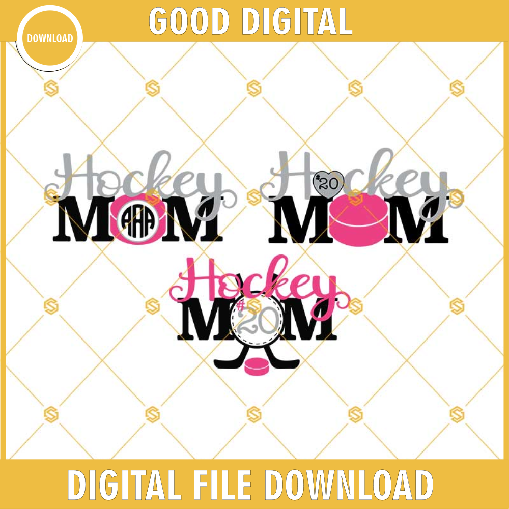 Hockey Mom Bundle Svg Dxf Eps Png Cut Files Clipart Cricut Silhouette.jpg