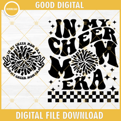 in my cheer mom era svg, cheer mama svg, retro cheer mom svg, cheer mom shirt svg