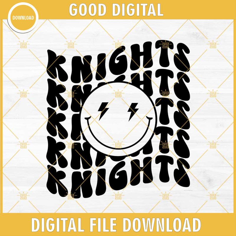 Knights Smiley Face SVG, Knights SVG, Knights Football SVG.jpg
