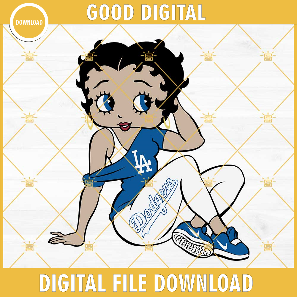 La Dodgers Betty Boop SVG, La Dodgers Girl SVG, La Dodgers Baseball SVG.jpg