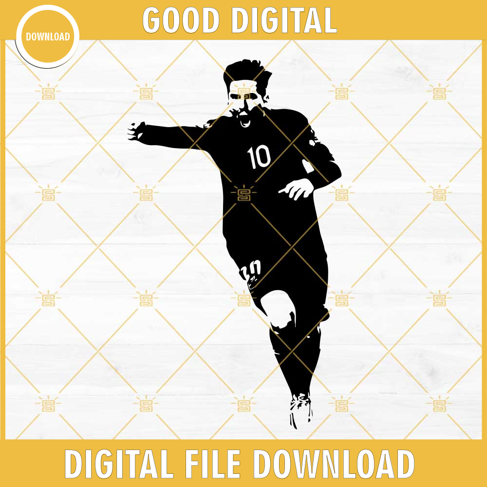 Lionel Messi SVG, Messi SVG, Messi PNG, Messi 10 SVG PNG DXF EPS Cricut Silhouette Vector Clipart.png