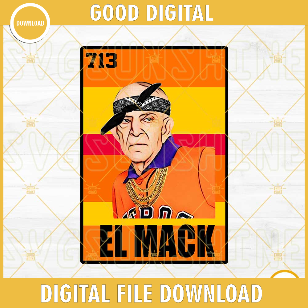 Loteria El Mack PNG, Mattress Mack PNG, Mattress Mack Astros PNG File Digital Download.png