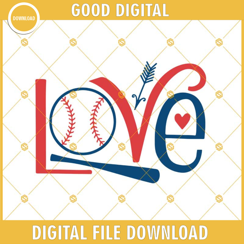 Love Baseball Svg, Baseball Svg, Baseball Bat Svg, Ball Svg, Love Svg Png Dxf Eps.jpg