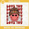 Love You PNG, Smiley Face Leopard Valentines PNG, Retro Valentine PNG, Valentine's day PNG.png
