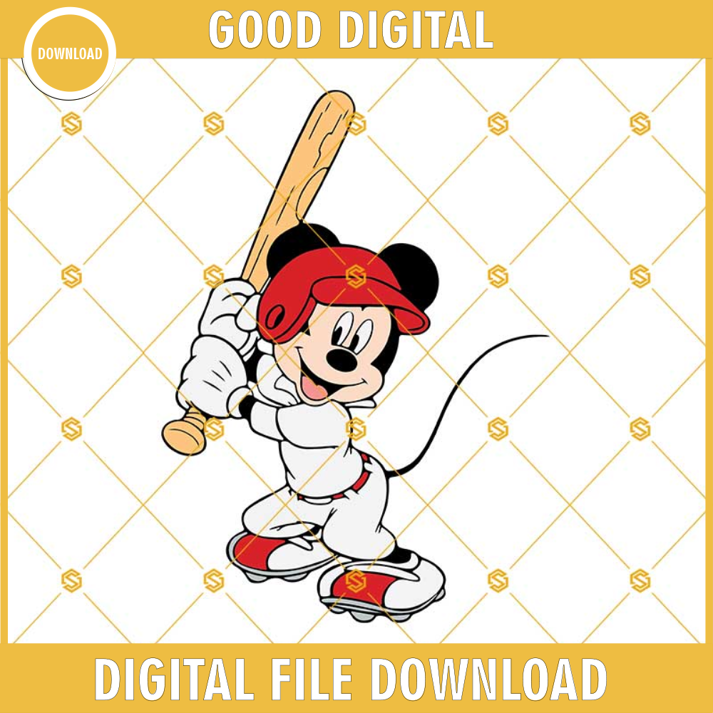 Mickey Baseball Svg, Sport Svg, Mickey Svg, Disney Sport Svg, Disney Svg, Baseball Svg Png Dxf Eps.jpg