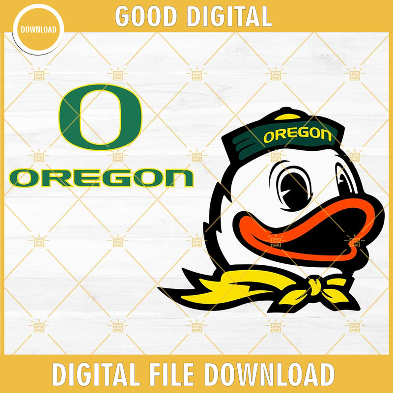 Oregon Ducks Cute SVG PNG DXF EPS Cut Files.jpg